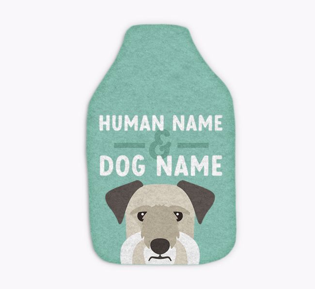 Human and Dog Names: Personalized {breedFullName} Hot Water Bottle